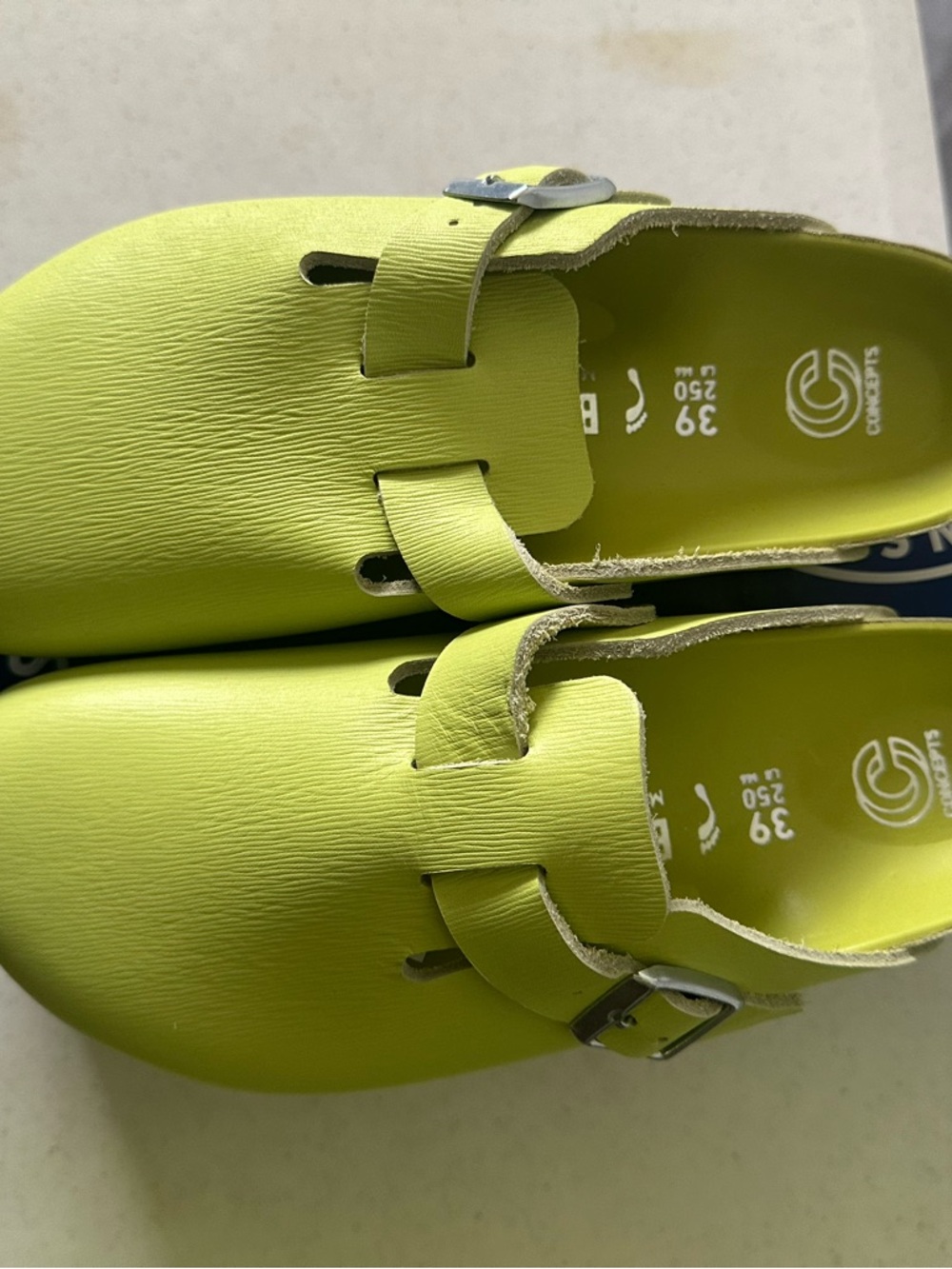 Concepts x Birkenstock Boston BS Epi Lime Clogs EU 39 US 8 New In Box - Picture 5 of 8
